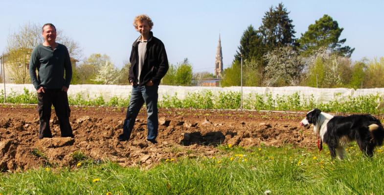 Serge Lacoste et Laurent Brunel, à Barie