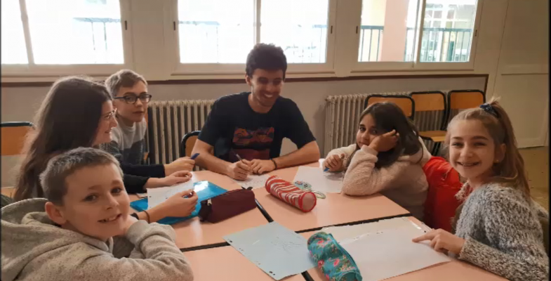 résidence artiste au collège