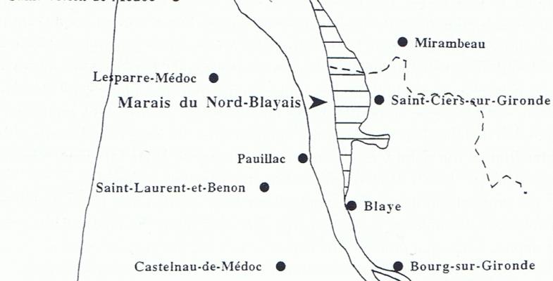Contexte régional des marais du Blayais. 