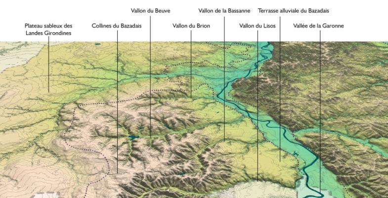 Atlas des paysages - grand ensemble Bazadais