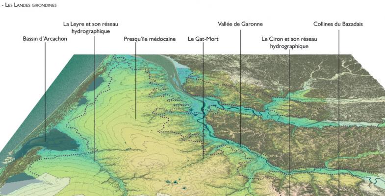 Atlas des paysages - grand ensemble Landes girondines