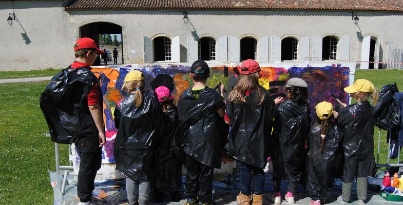 Fresque murale à Saint Vivien de Médoc - Partage d'expérience 