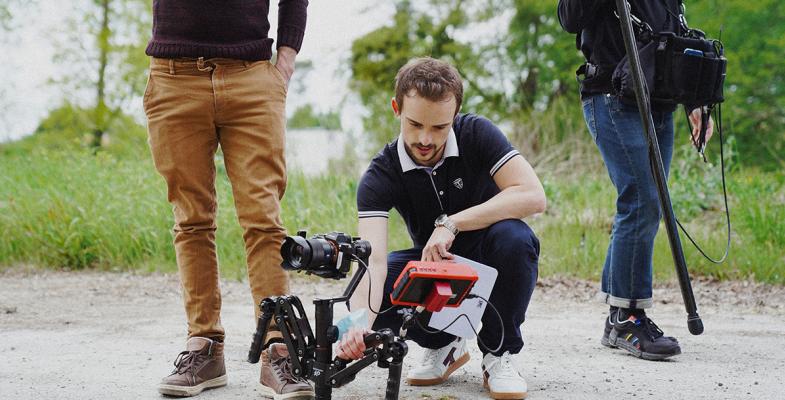 Josse, le réalisateur, en création