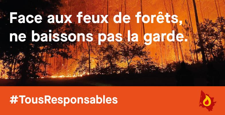 Face aux feux de forêts, ne baissons pas la garde #tousresponsables