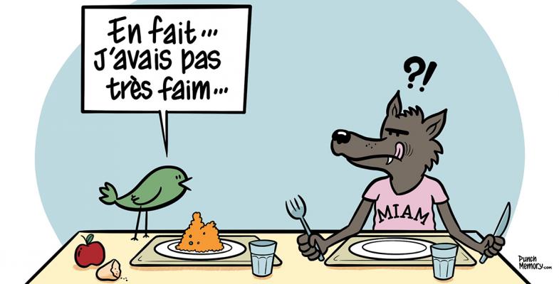 En fait, j'avais pas très faim...