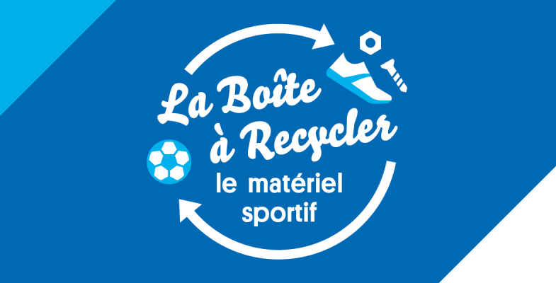 La boîte à recycler le matériel sportif