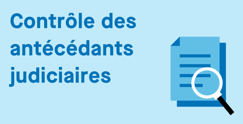 Contrôle des antécédants judiciaires 