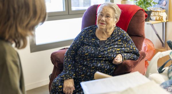 Pierrette, à l'Ehpad de Saint-André-de-Cubzac