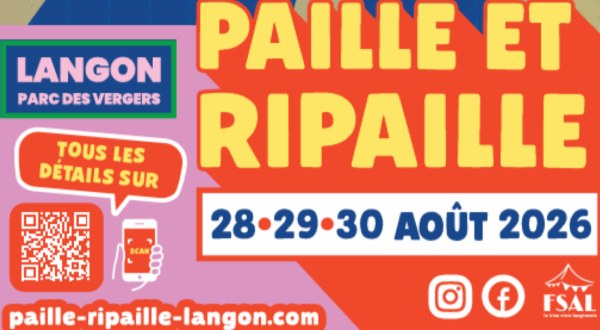 Paille et ripaille, foire aux vins et aux fromages, 28, 29 et 30 août