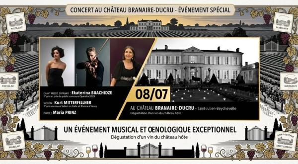 Concert au Château Branaire-Ducru, 8 juillet 2026