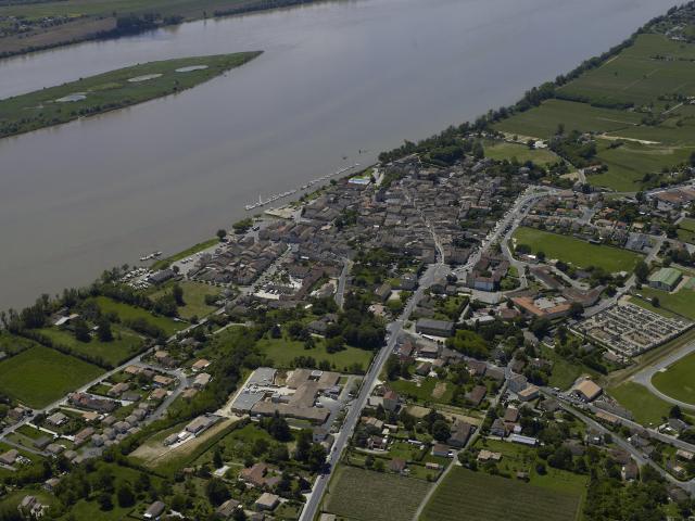 Vue aérienne de l'Estuaire de la Gironde